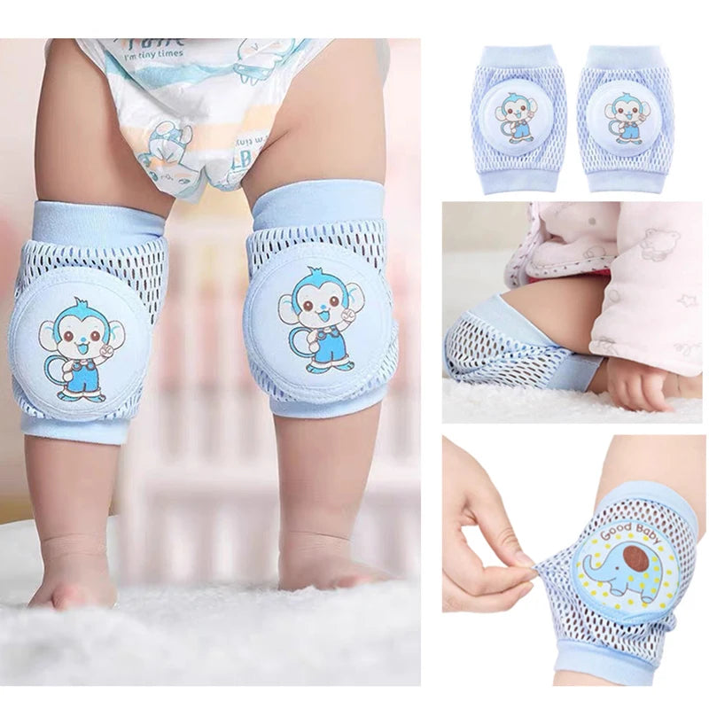 Crawling Elbow & Knee Pads for Toddlers - Safety Mesh Protector