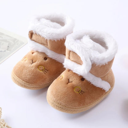 Warm Baby Boots – Soft Fur Lined, Non-Slip Winter Shoes for Newborns and Toddlers (0-18 Months)