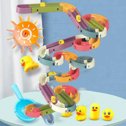 Splashy Duck Water Slide Set | Bath and Shower Fun for Kids!