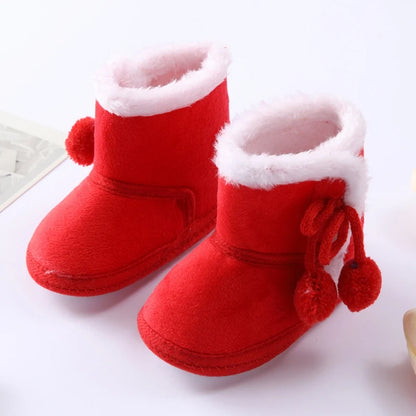 Warm Baby Boots – Soft Fur Lined, Non-Slip Winter Shoes for Newborns and Toddlers (0-18 Months)