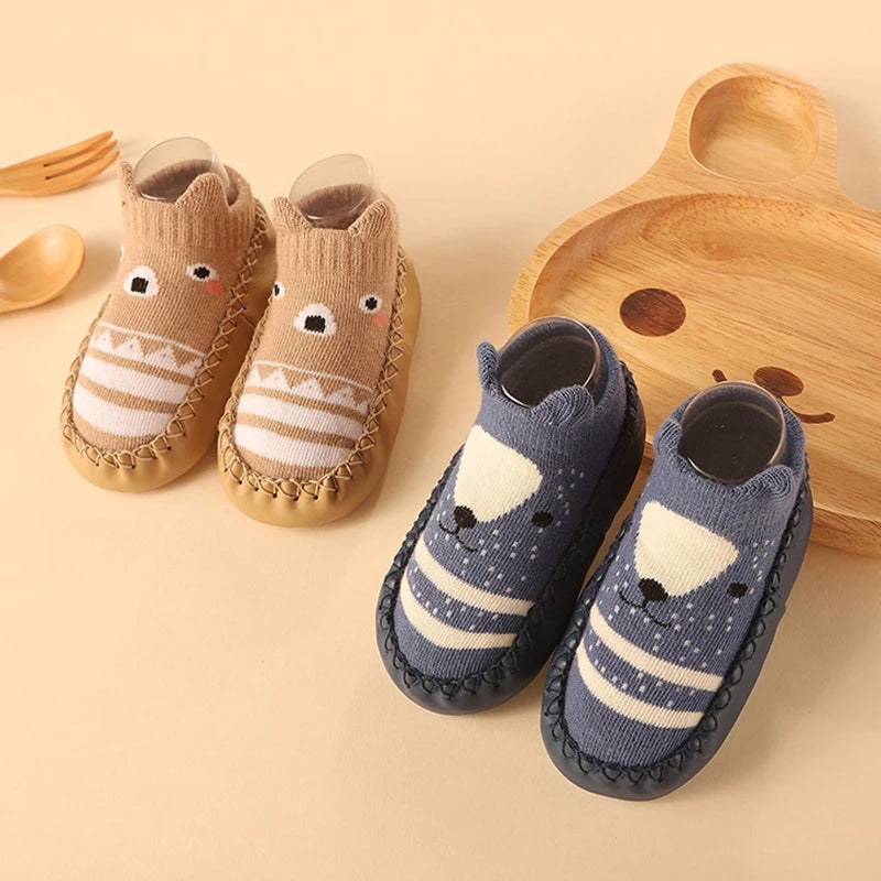 Baby Non-Slip Socks with Rubber Soles – Soft, Cute, and Secure Footwear for Infants