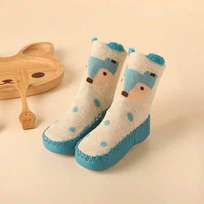 Baby Non-Slip Socks with Rubber Soles – Soft, Cute, and Secure Footwear for Infants