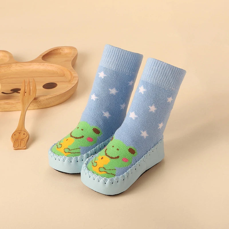 Baby Non-Slip Socks with Rubber Soles – Soft, Cute, and Secure Footwear for Infants