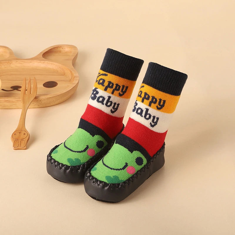 Baby Non-Slip Socks with Rubber Soles – Soft, Cute, and Secure Footwear for Infants