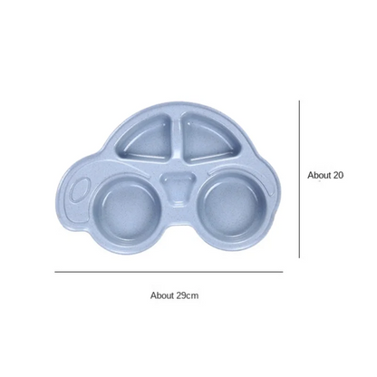 Car-Shaped Baby Plate – Divided Baby Plate for Toddlers & Kids (29x20cm)