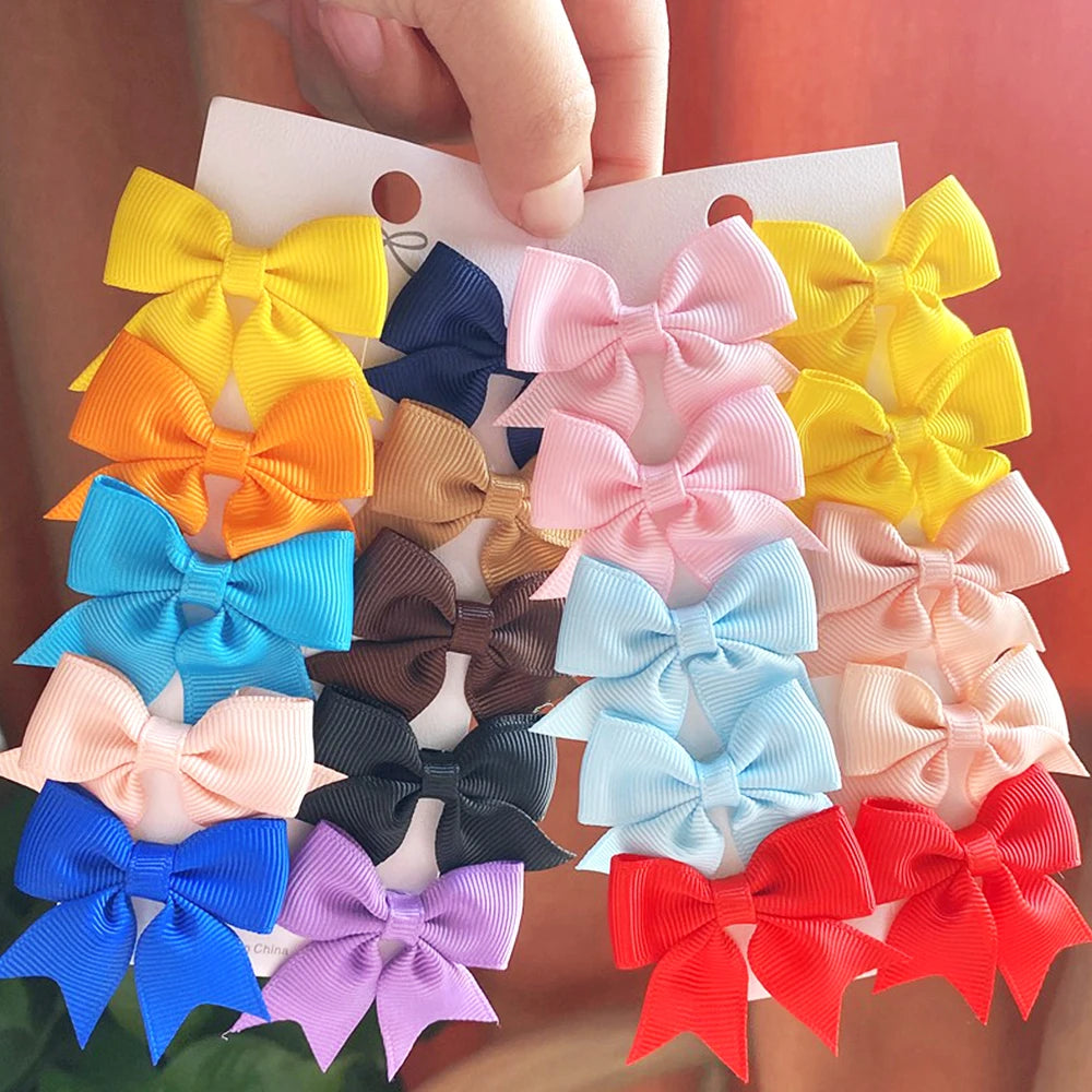 Adorable Baby Hair Bow Clips | 10-Pack for Stylish Little Ones!