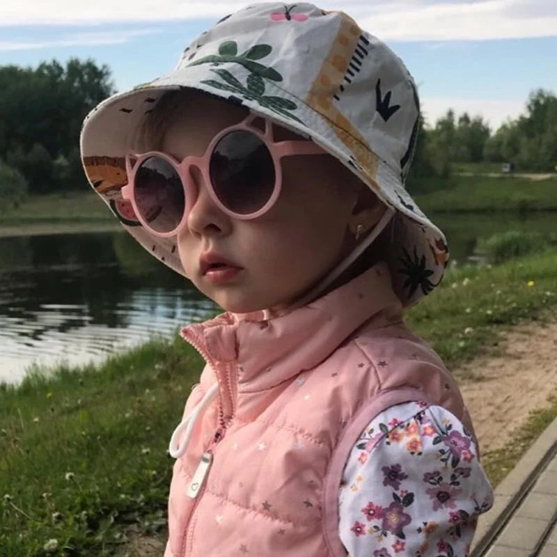 Summer Baby Bucket Hat with Cute Animal Prints – Sizes for 3 Months to 7 Years