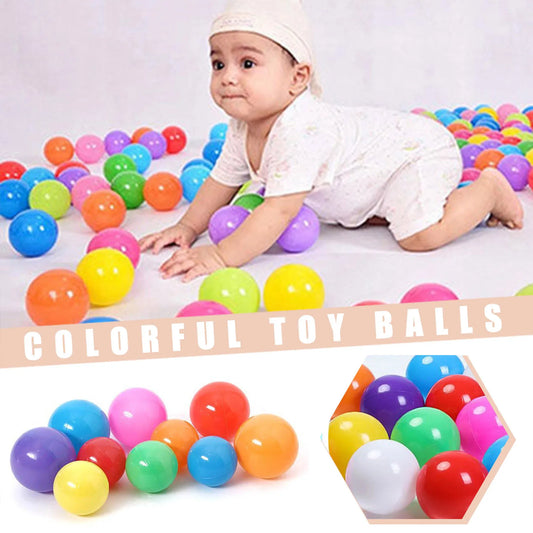 50/100 Pcs Colourful Baby Play Pit Balls | Lightweight and Safe for Indoor & Outdoor Fun