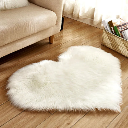 Plush Heart-Shaped Mat: Snuggle in Style!