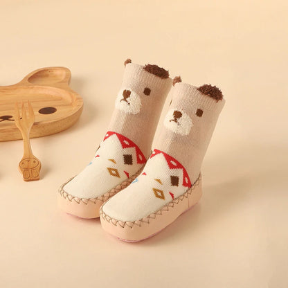 Baby Non-Slip Socks with Rubber Soles – Soft, Cute, and Secure Footwear for Infants