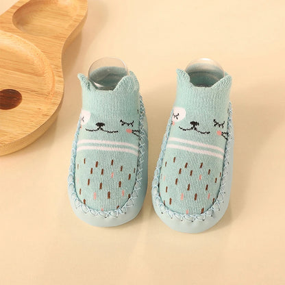 Baby Non-Slip Socks with Rubber Soles – Soft, Cute, and Secure Footwear for Infants