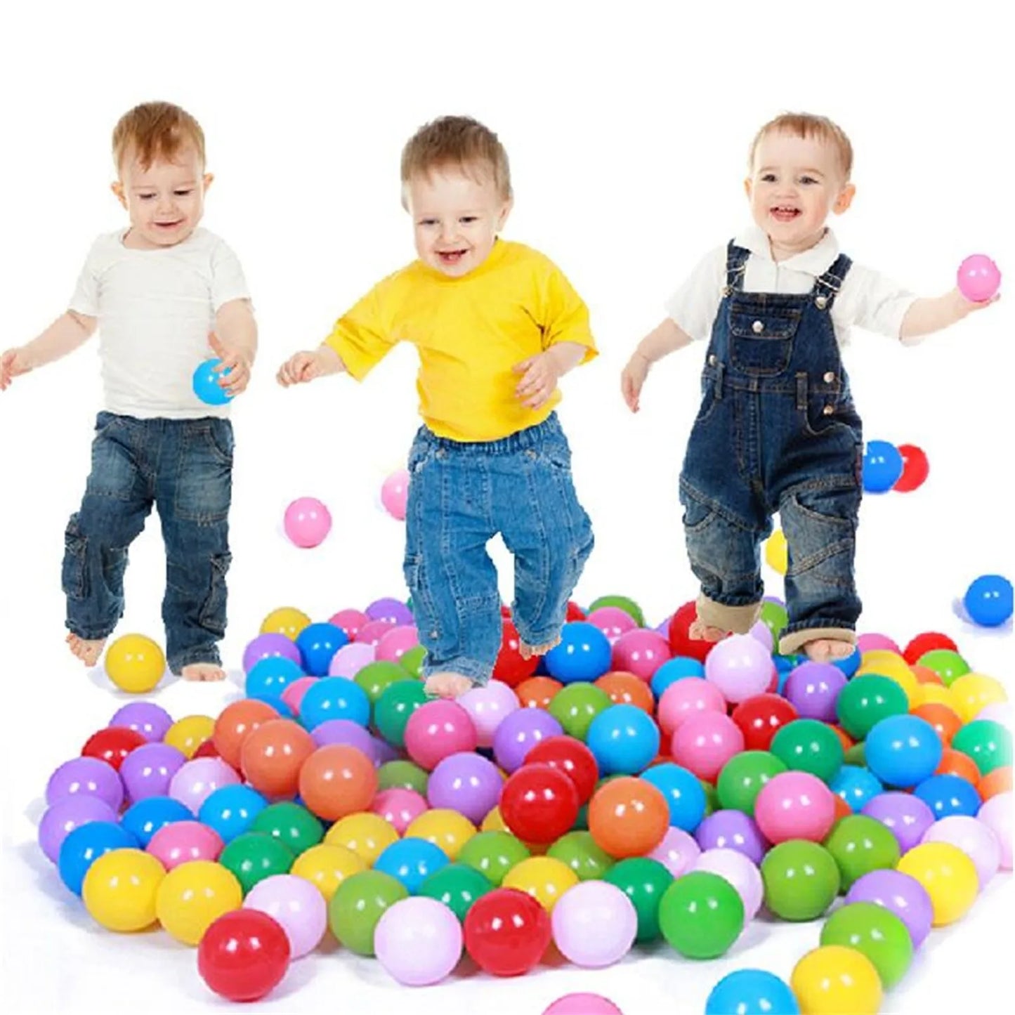 50/100 Pcs Colourful Baby Play Pit Balls | Lightweight and Safe for Indoor & Outdoor Fun