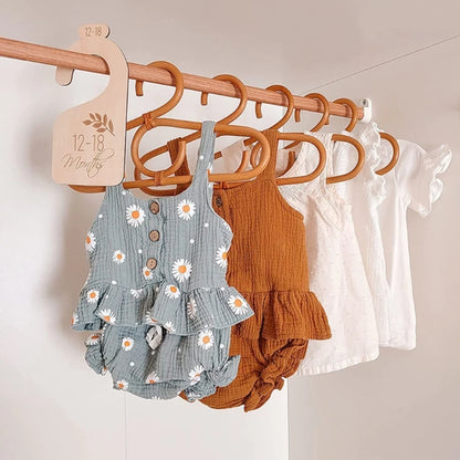 Organize with Style | Wooden Closet Clothing Dividers for Newborn to 24 Months