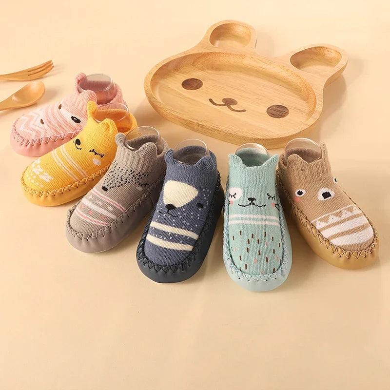 Baby Non-Slip Socks with Rubber Soles – Soft, Cute, and Secure Footwear for Infants