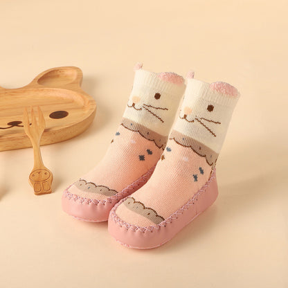 Baby Non-Slip Socks with Rubber Soles – Soft, Cute, and Secure Footwear for Infants