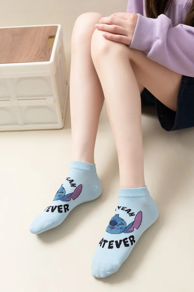 Fun Cartoon-Themed Ankle Socks for Kids – Comfortable Fit for Ages 7-12