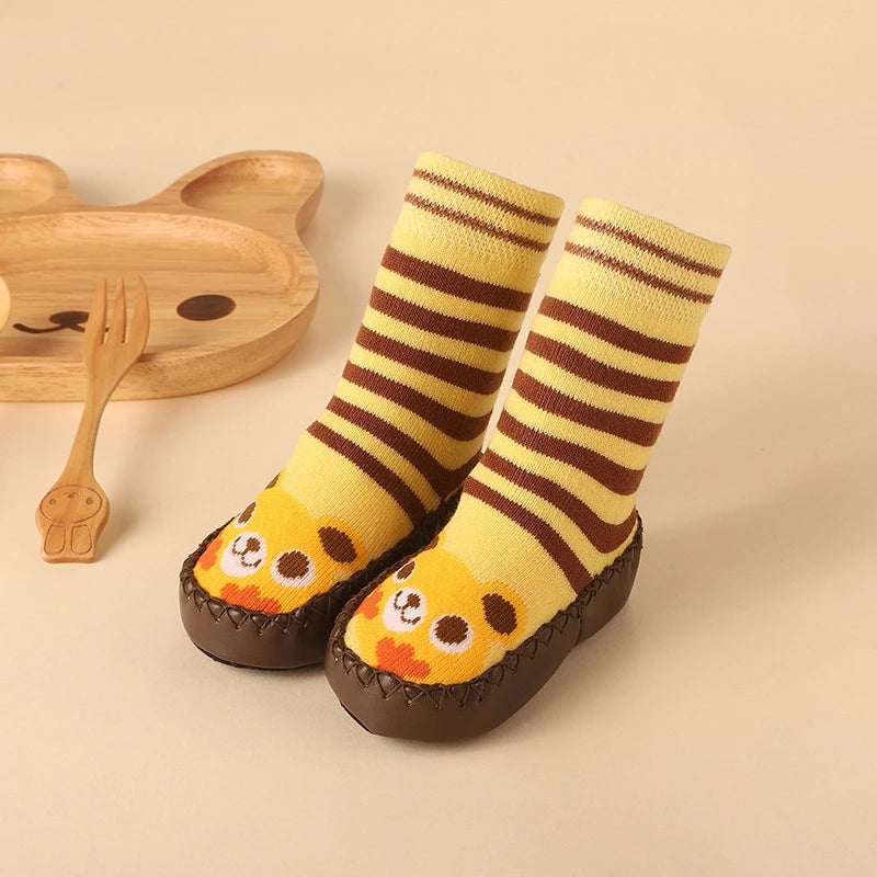 Baby Non-Slip Socks with Rubber Soles – Soft, Cute, and Secure Footwear for Infants