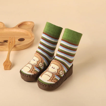 Baby Non-Slip Socks with Rubber Soles – Soft, Cute, and Secure Footwear for Infants