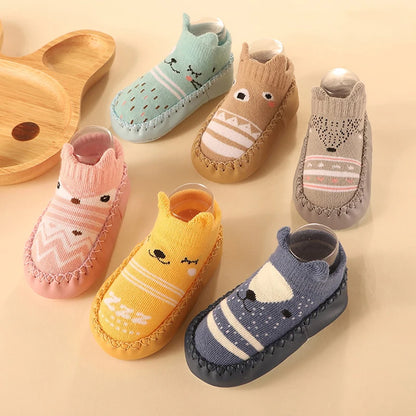 Baby Non-Slip Socks with Rubber Soles – Soft, Cute, and Secure Footwear for Infants